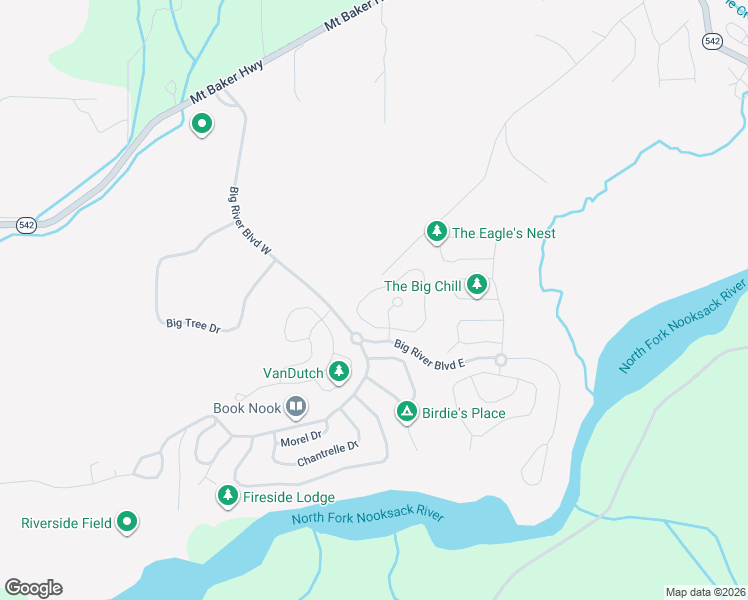 map of restaurants, bars, coffee shops, grocery stores, and more near in Maple Falls