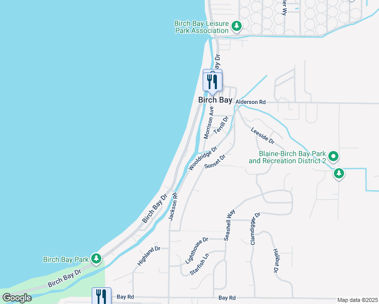 map of restaurants, bars, coffee shops, grocery stores, and more near 7525 Morrison Avenue in Blaine