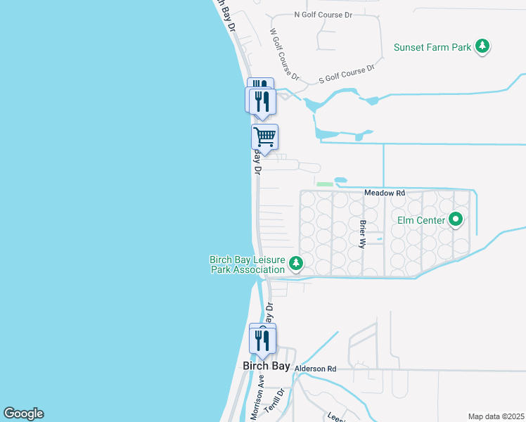 map of restaurants, bars, coffee shops, grocery stores, and more near 4832 Firtree Lane in Blaine