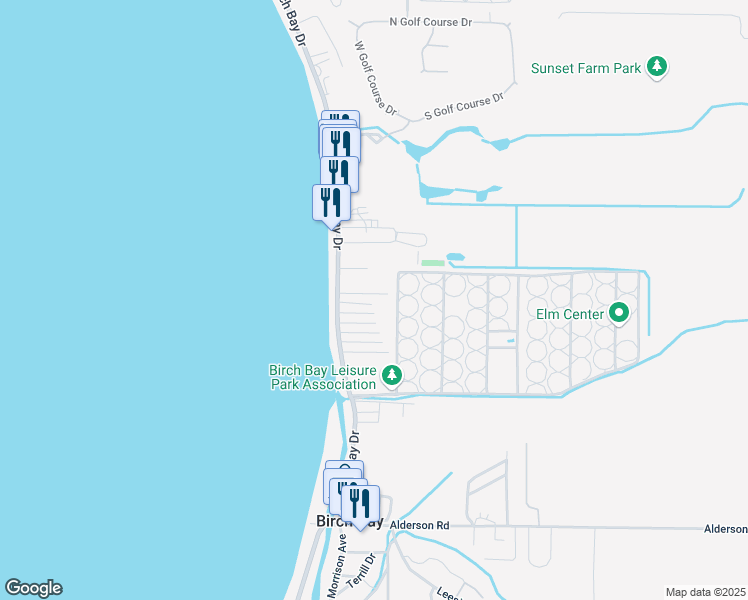 map of restaurants, bars, coffee shops, grocery stores, and more near 4812 Firtree Lane in Blaine