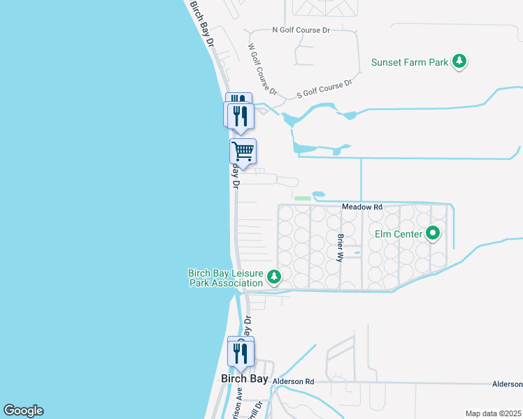 map of restaurants, bars, coffee shops, grocery stores, and more near 4812 Firtree Lane in Blaine
