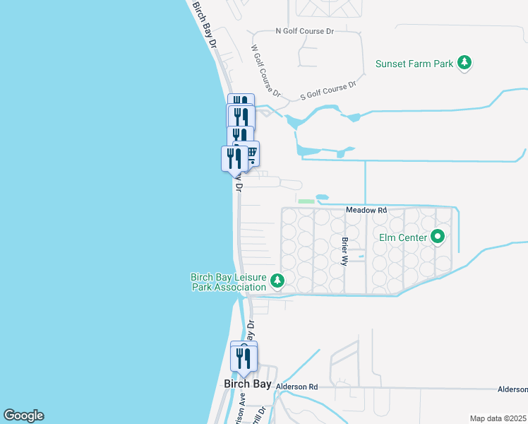 map of restaurants, bars, coffee shops, grocery stores, and more near 4812 Firtree Lane in Blaine
