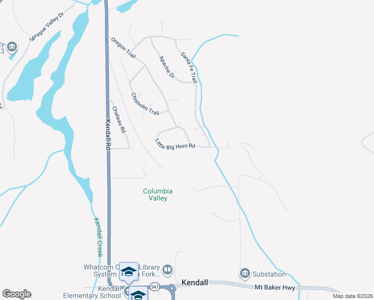 map of restaurants, bars, coffee shops, grocery stores, and more near 7840 Little Big Horn Road in Maple Falls