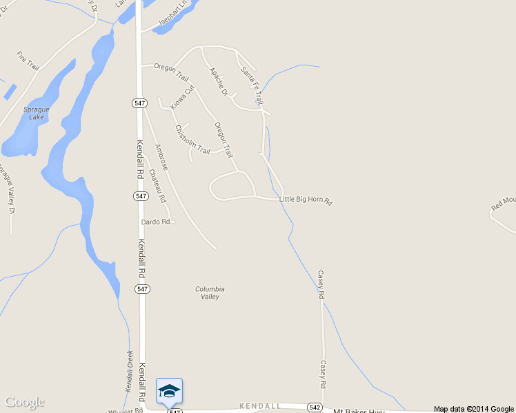 map of restaurants, bars, coffee shops, grocery stores, and more near 7840 Little Big Horn Rd in Maple Falls