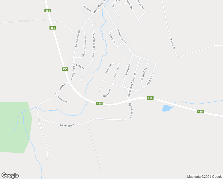 map of restaurants, bars, coffee shops, grocery stores, and more near 30 Hann Crescent in Corner Brook