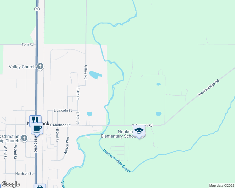 map of restaurants, bars, coffee shops, grocery stores, and more near in Everson