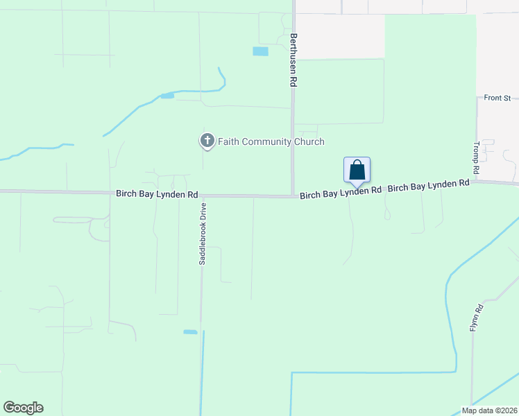 map of restaurants, bars, coffee shops, grocery stores, and more near 8088 Emery Road in Lynden