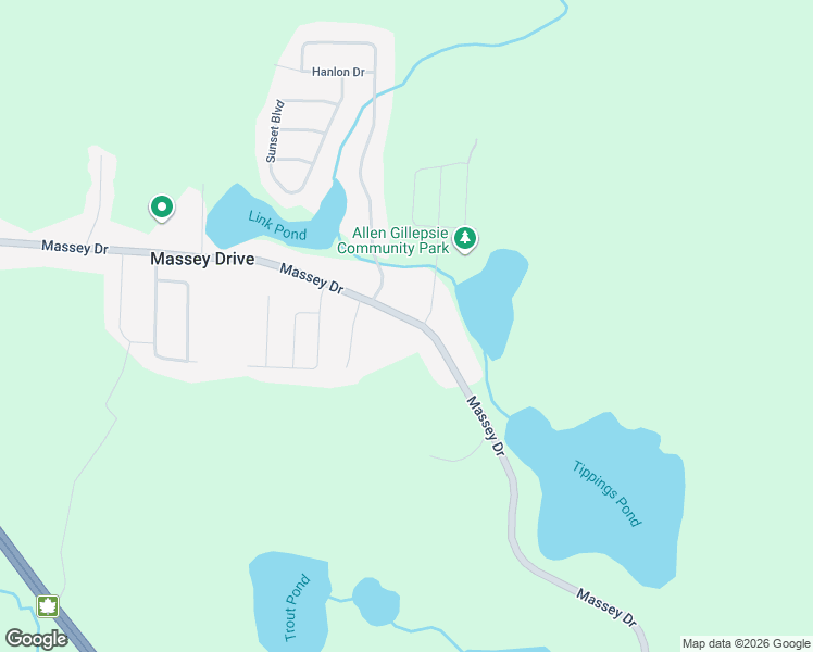 map of restaurants, bars, coffee shops, grocery stores, and more near 168 Massey Drive in Massey Drive