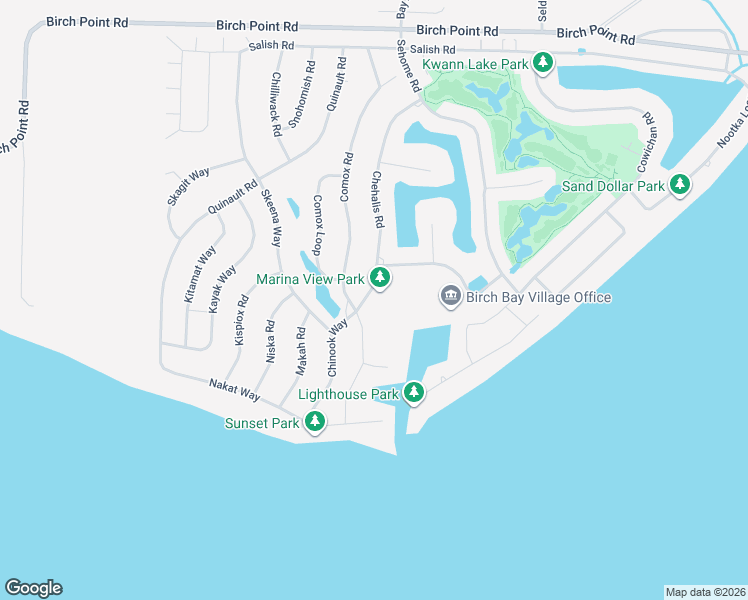 map of restaurants, bars, coffee shops, grocery stores, and more near 8104 Chehalis Rd in Blaine
