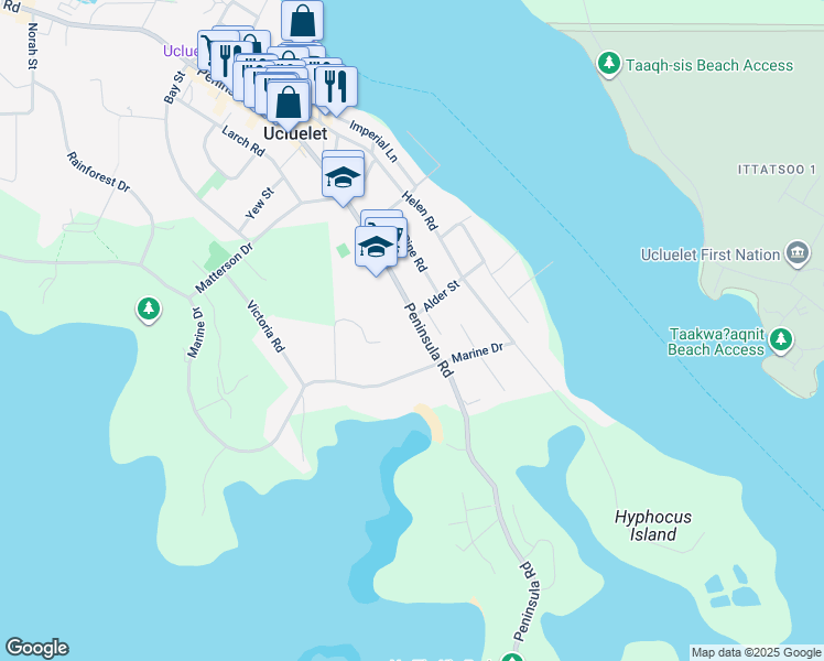 1300 Peninsula Road, Ucluelet BC Walk Score