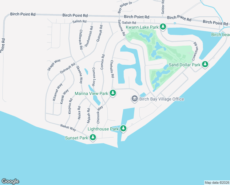 map of restaurants, bars, coffee shops, grocery stores, and more near 8129 Chehalis Road in Blaine
