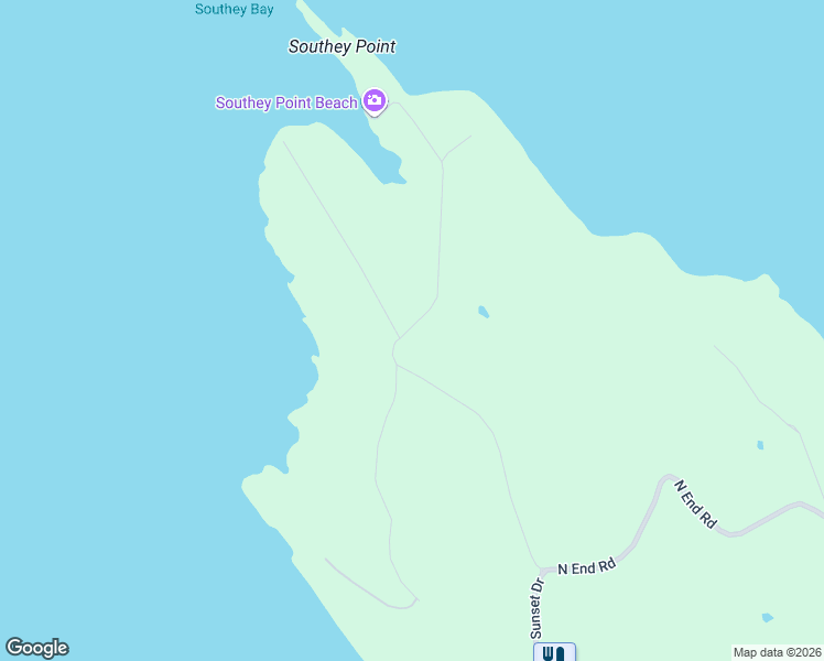 map of restaurants, bars, coffee shops, grocery stores, and more near 2875 Southey Point Road in Capital