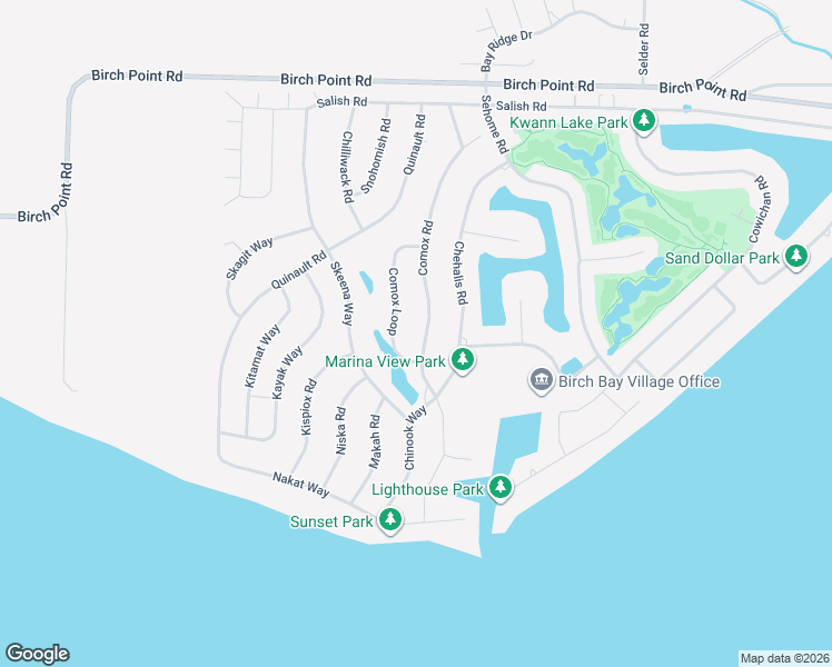 map of restaurants, bars, coffee shops, grocery stores, and more near 8119 Comox Rd in Blaine