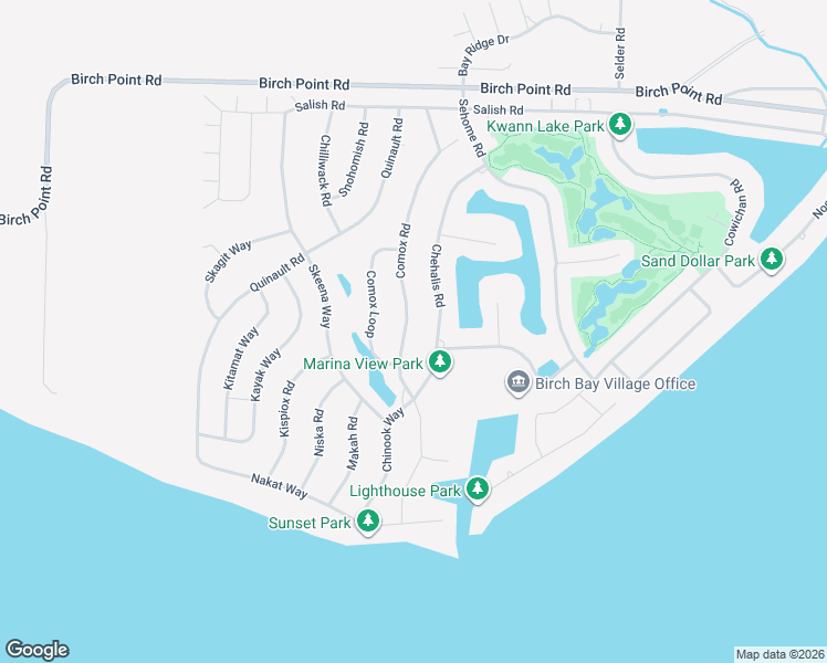 map of restaurants, bars, coffee shops, grocery stores, and more near 8119 Comox Road in Blaine