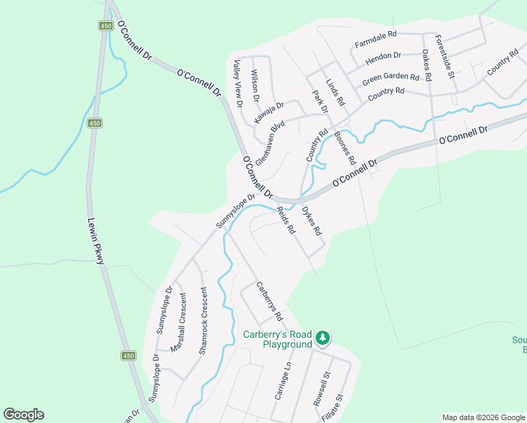 map of restaurants, bars, coffee shops, grocery stores, and more near 396 O'Connell Drive in Corner Brook