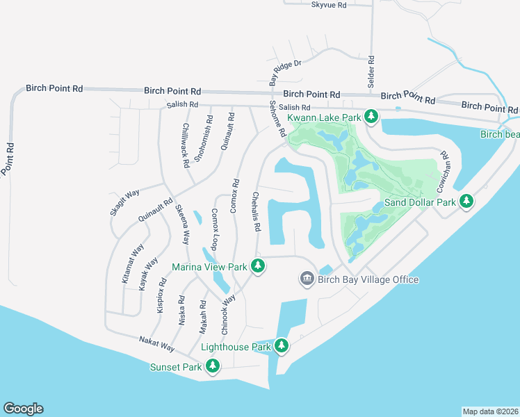 map of restaurants, bars, coffee shops, grocery stores, and more near 8156 Chehalis Road in Blaine