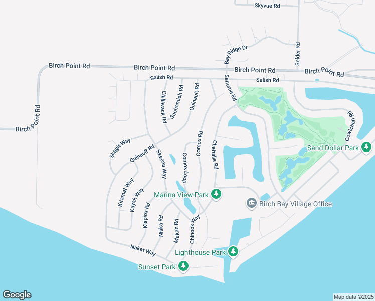 map of restaurants, bars, coffee shops, grocery stores, and more near 8165 Comox Road in Blaine