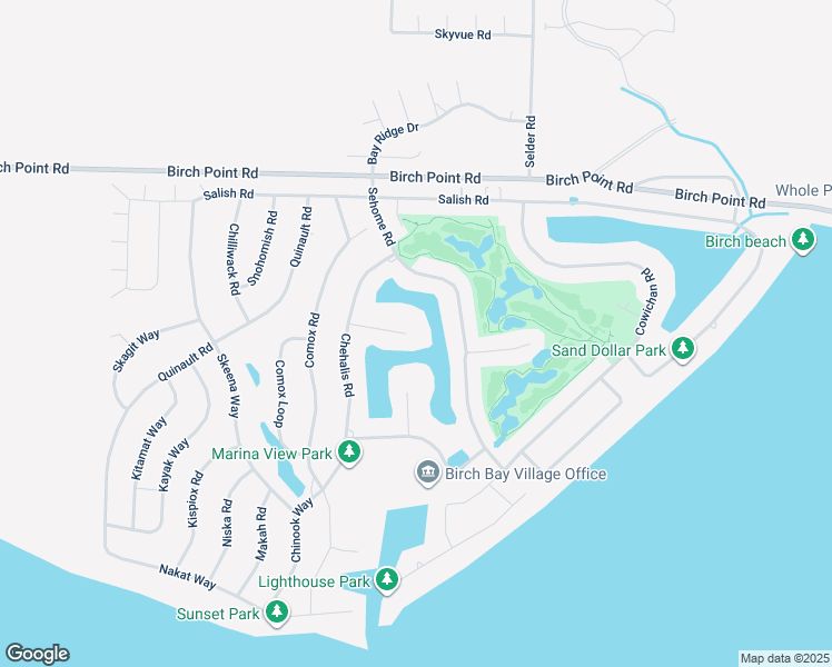 map of restaurants, bars, coffee shops, grocery stores, and more near 5572 Chehalis Place in Blaine