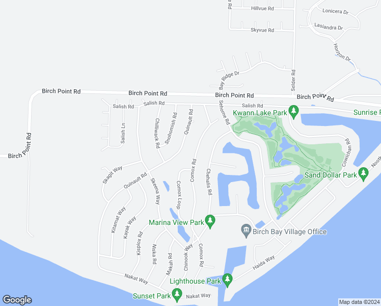 map of restaurants, bars, coffee shops, grocery stores, and more near 8209 Comox Road in Blaine