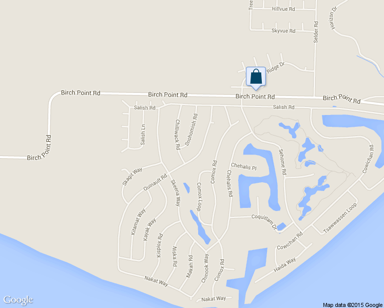 map of restaurants, bars, coffee shops, grocery stores, and more near 8211 Quinault Rd in Blaine