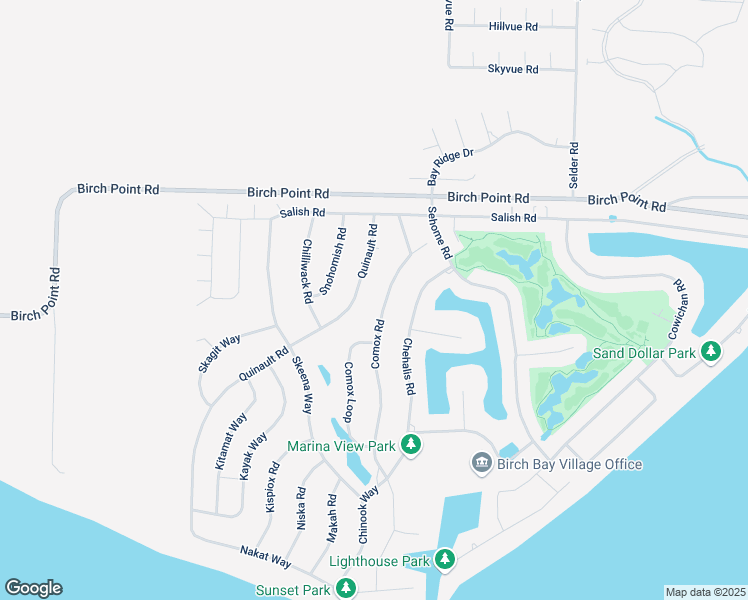 map of restaurants, bars, coffee shops, grocery stores, and more near 8215 Comox Road in Blaine