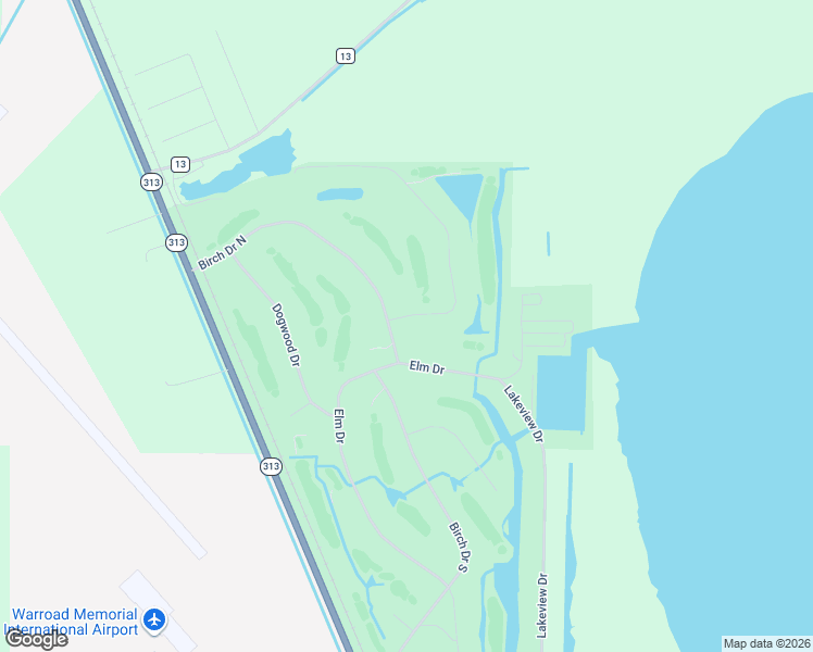 map of restaurants, bars, coffee shops, grocery stores, and more near 200 Oak Road in Warroad