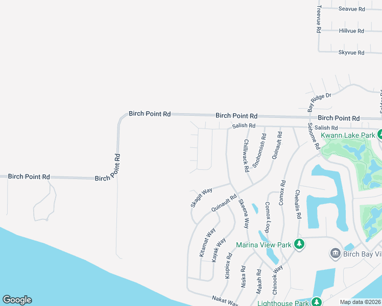 map of restaurants, bars, coffee shops, grocery stores, and more near 5812 Salish Road in Blaine