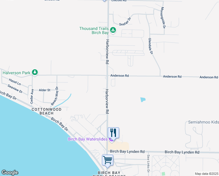 map of restaurants, bars, coffee shops, grocery stores, and more near 8262 Breeze Loop in Blaine
