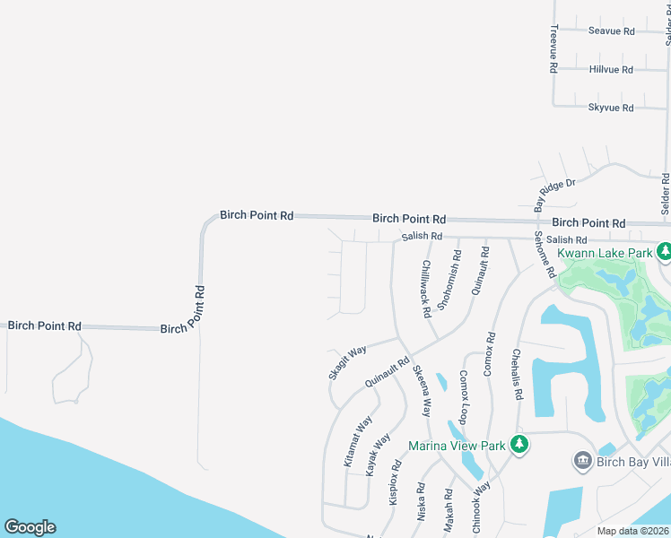 map of restaurants, bars, coffee shops, grocery stores, and more near 5812 Salish Road in Blaine