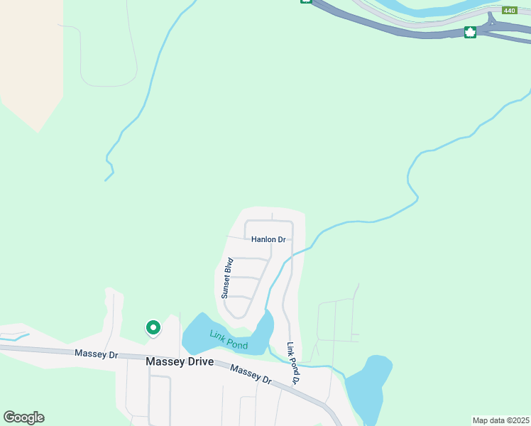 map of restaurants, bars, coffee shops, grocery stores, and more near 90 Link Pond Drive in Massey Drive