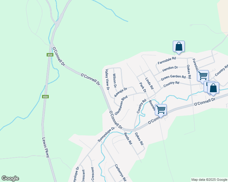 map of restaurants, bars, coffee shops, grocery stores, and more near 3 Wilson Drive in Corner Brook