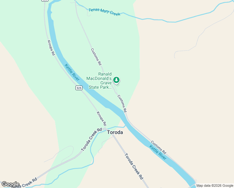 map of restaurants, bars, coffee shops, grocery stores, and more near 980 Customs Road in Curlew