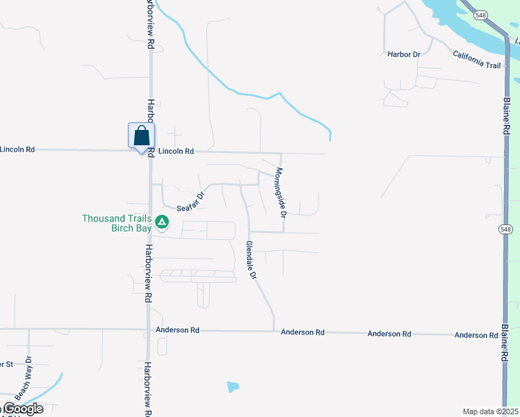 map of restaurants, bars, coffee shops, grocery stores, and more near 4791 Burbank Crescent in Blaine