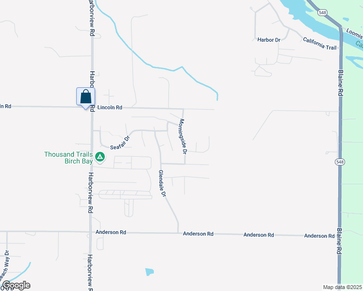 map of restaurants, bars, coffee shops, grocery stores, and more near 8444 Mayfair Place in Blaine