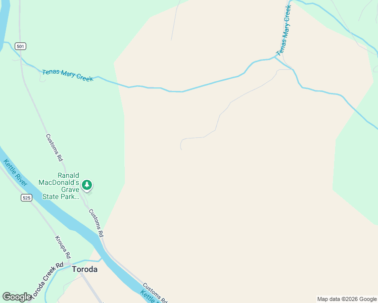 map of restaurants, bars, coffee shops, grocery stores, and more near 980 Customs Road in Curlew