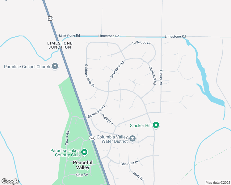 map of restaurants, bars, coffee shops, grocery stores, and more near 8547 Golden Valley Drive in Maple Falls