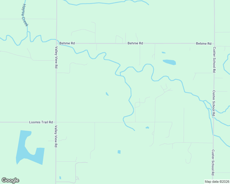 map of restaurants, bars, coffee shops, grocery stores, and more near 3118 Loomis Trail Road in Custer