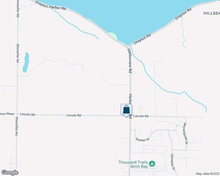 map of restaurants, bars, coffee shops, grocery stores, and more near 8585 Harborview Road in Blaine