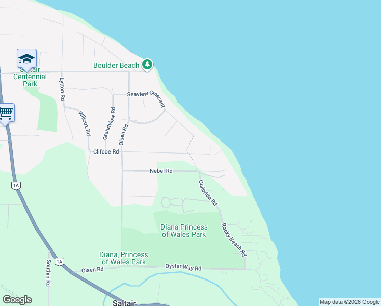 map of restaurants, bars, coffee shops, grocery stores, and more near 10848 Stuart Road in Ladysmith