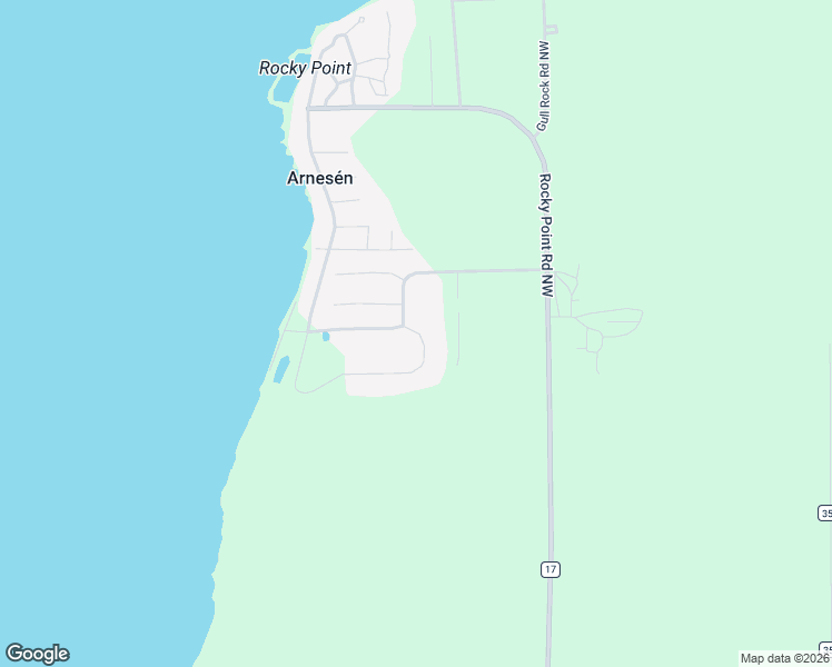 map of restaurants, bars, coffee shops, grocery stores, and more near 6631 Rocky Point Road Northwest in Roosevelt