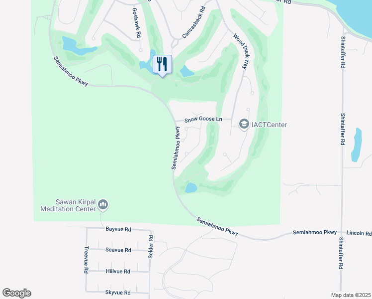 map of restaurants, bars, coffee shops, grocery stores, and more near 8623 Blue Grouse Way in Blaine