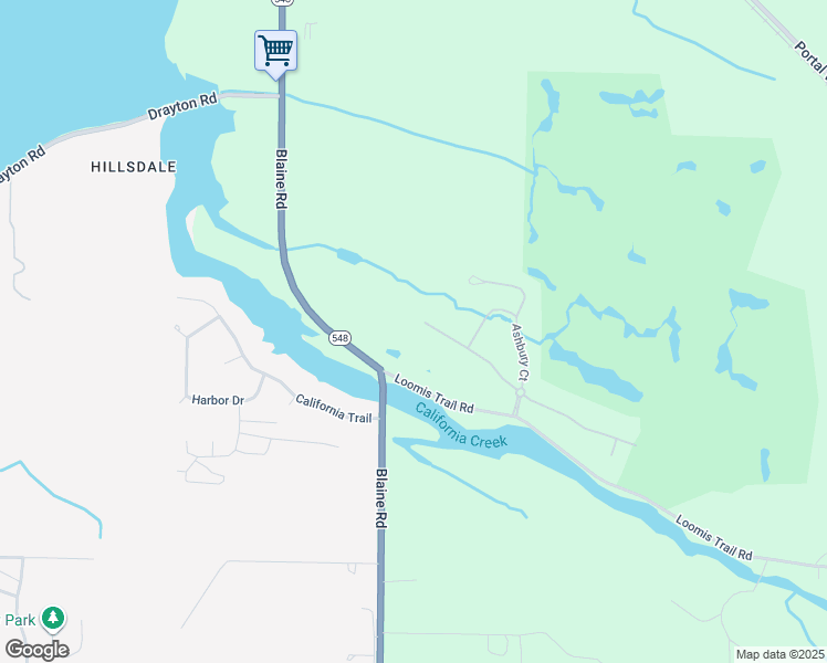 map of restaurants, bars, coffee shops, grocery stores, and more near 4459 Castlerock Drive in Blaine