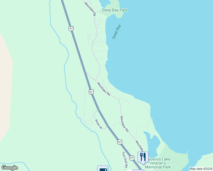 map of restaurants, bars, coffee shops, grocery stores, and more near 72 Westlake Road in Oroville