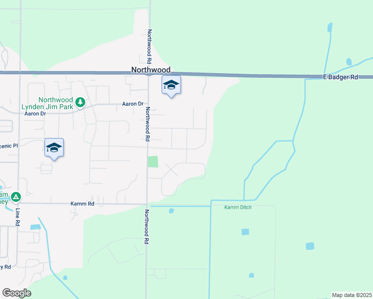 map of restaurants, bars, coffee shops, grocery stores, and more near 8790 Northwood Road in Lynden