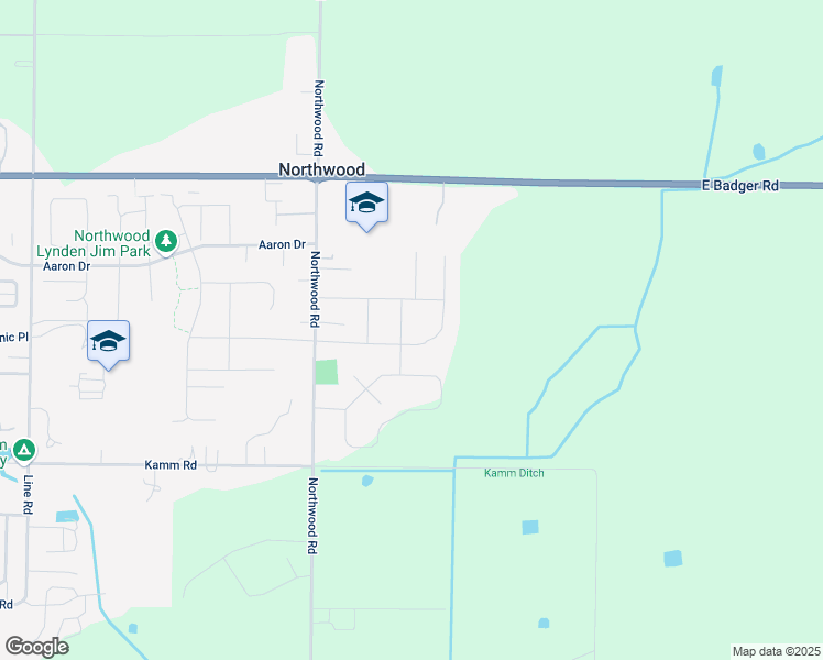 map of restaurants, bars, coffee shops, grocery stores, and more near 8790 Northwood Road in Lynden