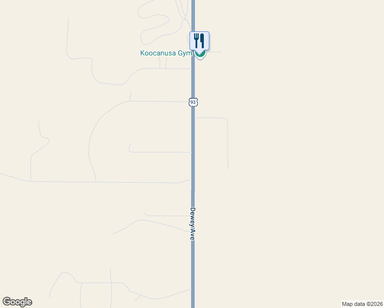 map of restaurants, bars, coffee shops, grocery stores, and more near 5401 U.S. 93 in Eureka