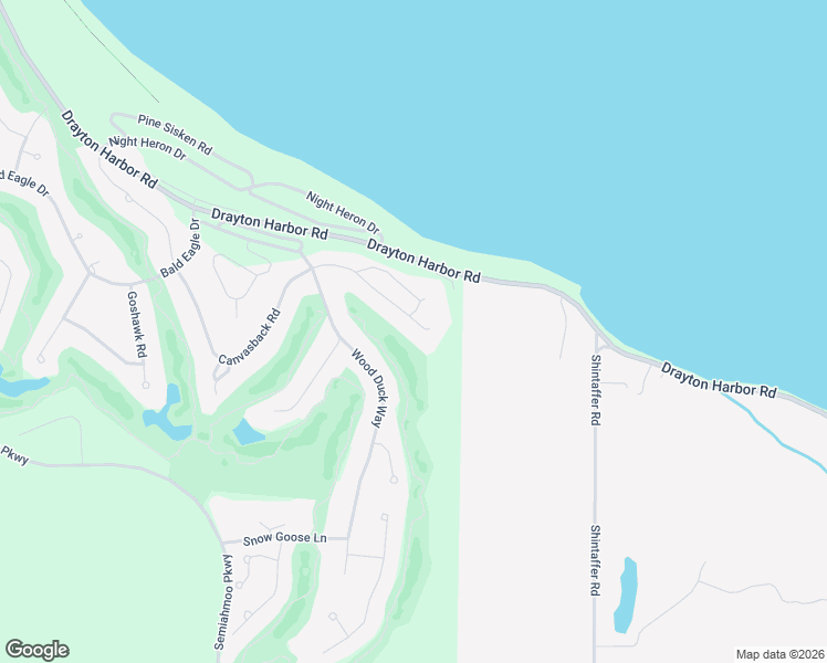 map of restaurants, bars, coffee shops, grocery stores, and more near 5336 Canvasback Road in Blaine