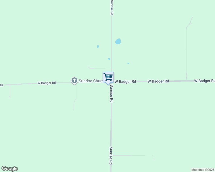 map of restaurants, bars, coffee shops, grocery stores, and more near 8887 Sunrise Road in Custer