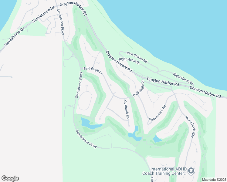 map of restaurants, bars, coffee shops, grocery stores, and more near 8874 Bald Eagle Drive in Blaine