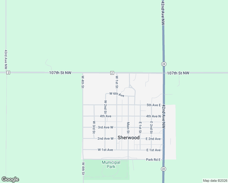 map of restaurants, bars, coffee shops, grocery stores, and more near 106 West 6th Avenue in Sherwood